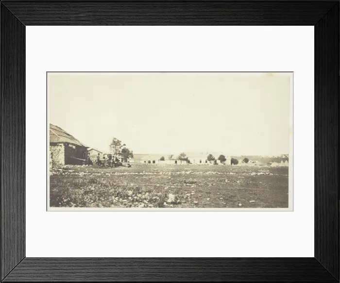 Framed Print : The British Head Quarters, 1855. Creator: Roger Fenton Framed Print : The British Head Quarters, 1855. Creator: Roger Fenton
