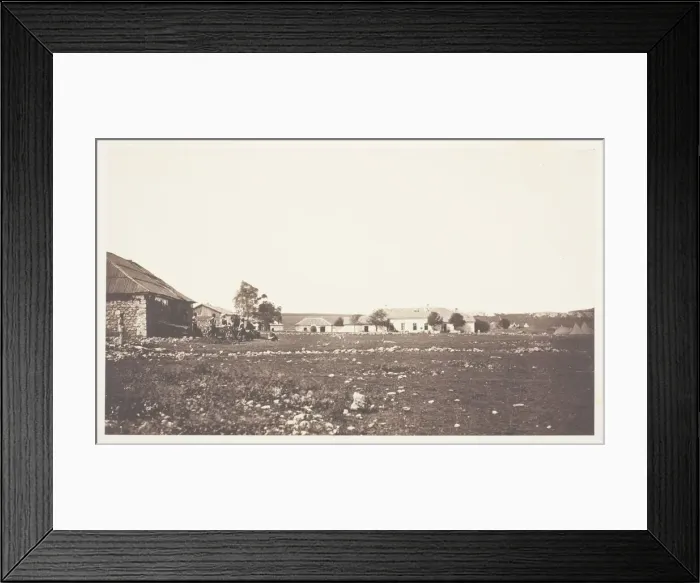 Framed Print : The British Headquarters, 1855. Creator: Roger Fenton Framed Print : The British Headquarters, 1855. Creator: Roger Fenton