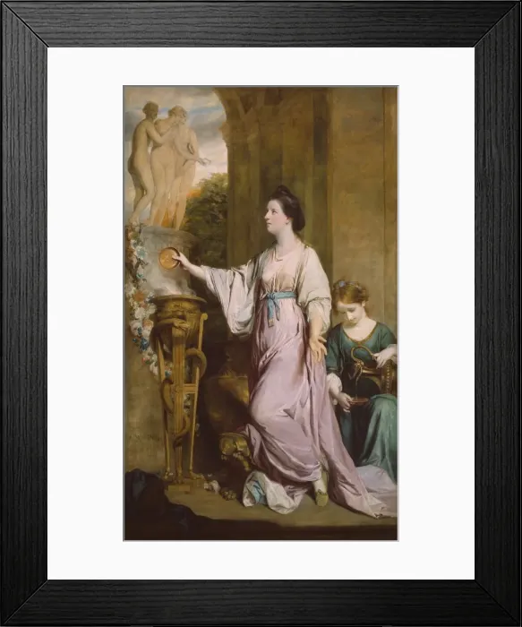 Framed Print : Lady Sarah Bunbury Sacrificing to the Graces, 1763-65. Creator: Sir Joshua Reynolds