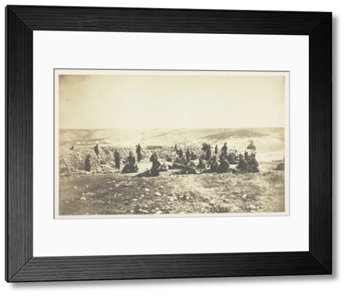 Framed Print : The French Redoubt at Inkermann, 1855. Creator: Roger Fenton Framed Print : The French Redoubt at Inkermann, 1855. Creator: Roger Fenton
