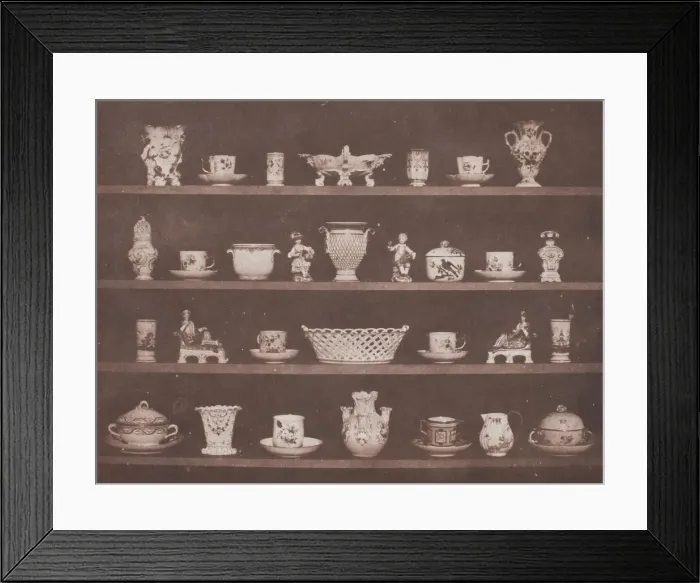 Framed Print : Articles of China, 1843 / 44. Creator: William Henry Fox Talbot Framed Print : Articles of China, 1843 / 44. Creator: William Henry Fox Talbot