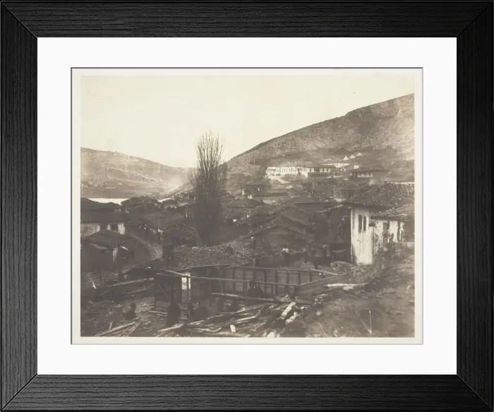 Framed Print : The Railway Street at Balaklava, 1855. Creator: Roger Fenton Framed Print : The Railway Street at Balaklava, 1855. Creator: Roger Fenton