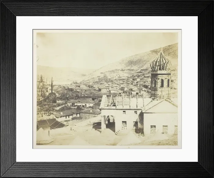 Framed Print : The Russian Church & Town of Balaklava, 1855. Creator: Roger Fenton Framed Print : The Russian Church & Town of Balaklava, 1855. Creator: Roger Fenton