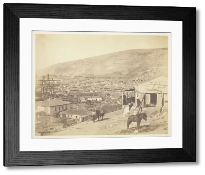 Framed Print : The Town of Balaklava, 1855. Creator: Roger Fenton Framed Print : The Town of Balaklava, 1855. Creator: Roger Fenton