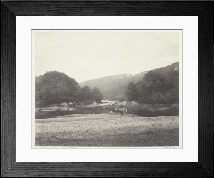 Framed Print : View of the Ribble, Yorkshire, c. 1860, printed c. 1870. Creator: Roger Fenton Framed Print : View of the Ribble, Yorkshire, c. 1860, printed c. 1870. Creator: Roger Fenton