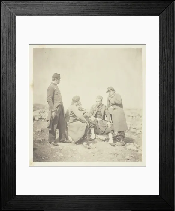 Framed Print : Zouaves, 1855. Creator: Roger Fenton Framed Print : Zouaves, 1855. Creator: Roger Fenton