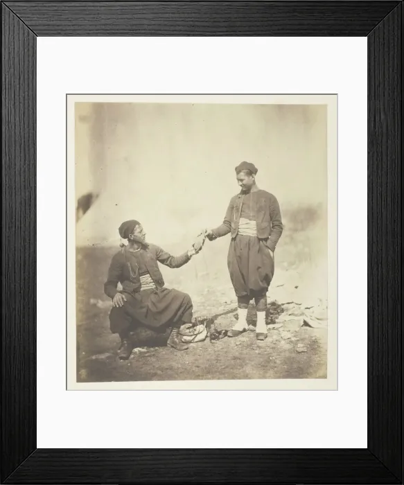 Framed Print : Zouaves, 1855. Creator: Roger Fenton Framed Print : Zouaves, 1855. Creator: Roger Fenton