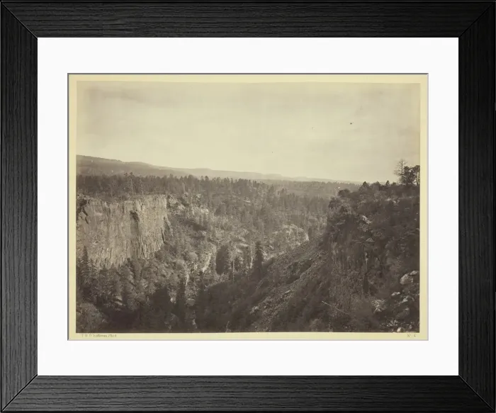 Framed Print : North Fork Canon, Sierra Blanca Creek, Arizona, 1873. Creator: Tim O'Sullivan Framed Print : North Fork Canon, Sierra Blanca Creek, Arizona, 1873. Creator: Tim O'Sullivan