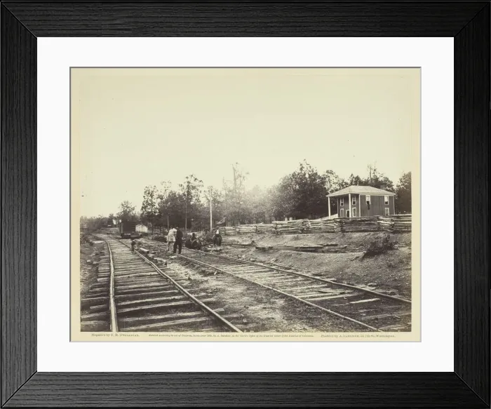 Framed Print : Appomattox Station, Virginia, April 1865. Creator: Alexander Gardner Framed Print : Appomattox Station, Virginia, April 1865. Creator: Alexander Gardner