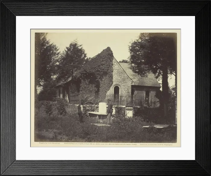 Framed Print : Blandford Church, Petersburg, Virginia, April 1865. Creator: Alexander Gardner Framed Print : Blandford Church, Petersburg, Virginia, April 1865. Creator: Alexander Gardner