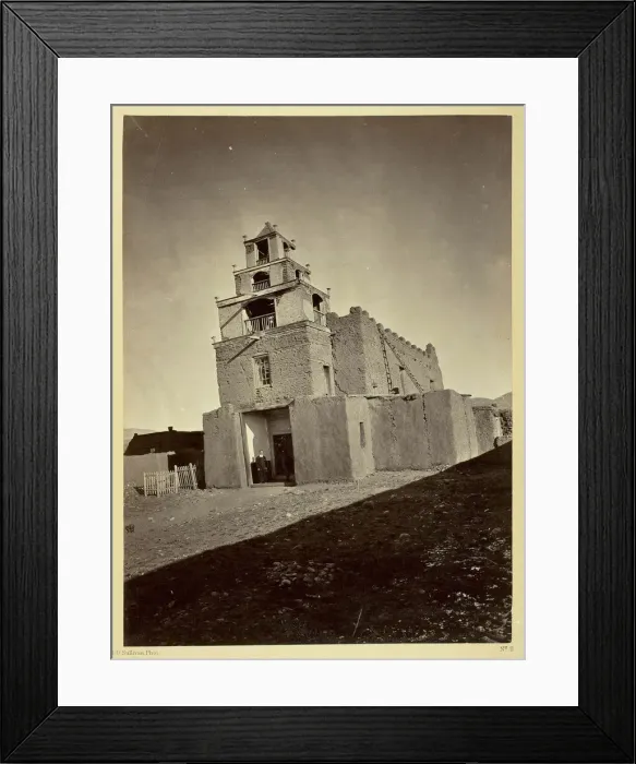 Framed Print : The Church of San Miguel, the Oldest in Santa Fe, N. M. 1873. Creator: Tim O Sullivan Framed Print : The Church of San Miguel, the Oldest in Santa Fe, N. M. 1873. Creator: Tim O Sullivan