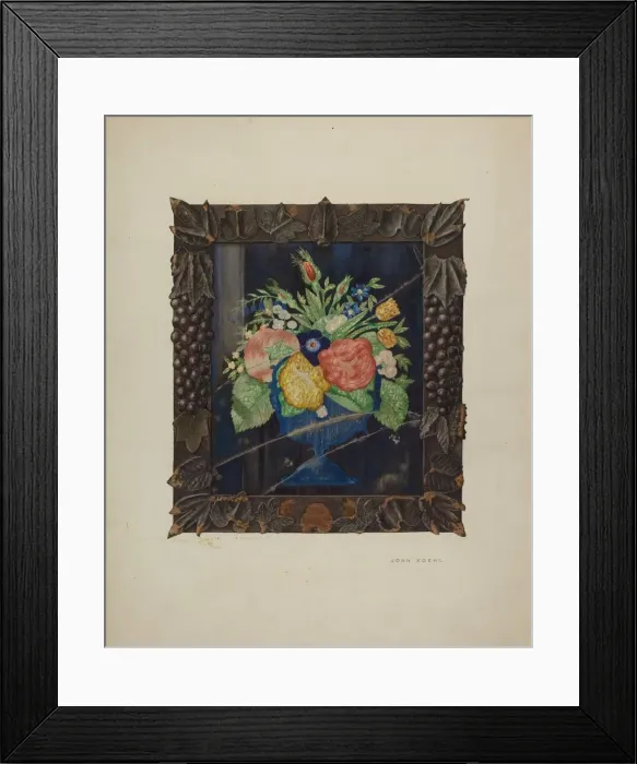 Framed Print : Tin Foil Still Life and Frame, c. 1941. Creator: John Koehl Framed Print : Tin Foil Still Life and Frame, c. 1941. Creator: John Koehl