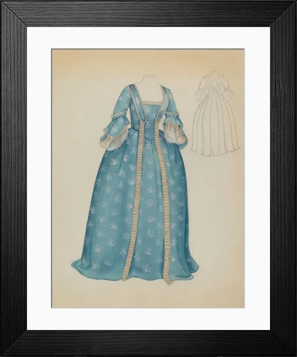 Framed Print : Dress, 1935 / 1942. Creator: Esther Hansen Framed Print : Dress, 1935 / 1942. Creator: Esther Hansen