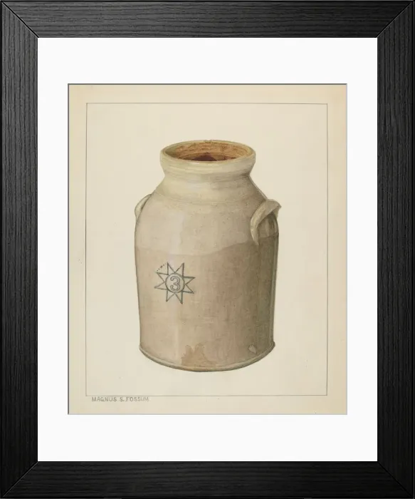 Framed Print : Churn, c. 1936. Creator: Magnus S. Fossum Framed Print : Churn, c. 1936. Creator: Magnus S. Fossum