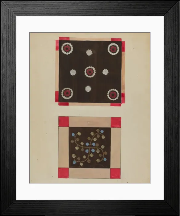 Framed Print : Button Rug, c. 1936. Creator: Jules Lefevere Framed Print : Button Rug, c. 1936. Creator: Jules Lefevere