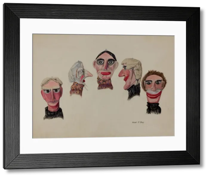 Framed Print : Marionette (Details), c. 1937. Creator: Frank Gray Framed Print : Marionette (Details), c. 1937. Creator: Frank Gray