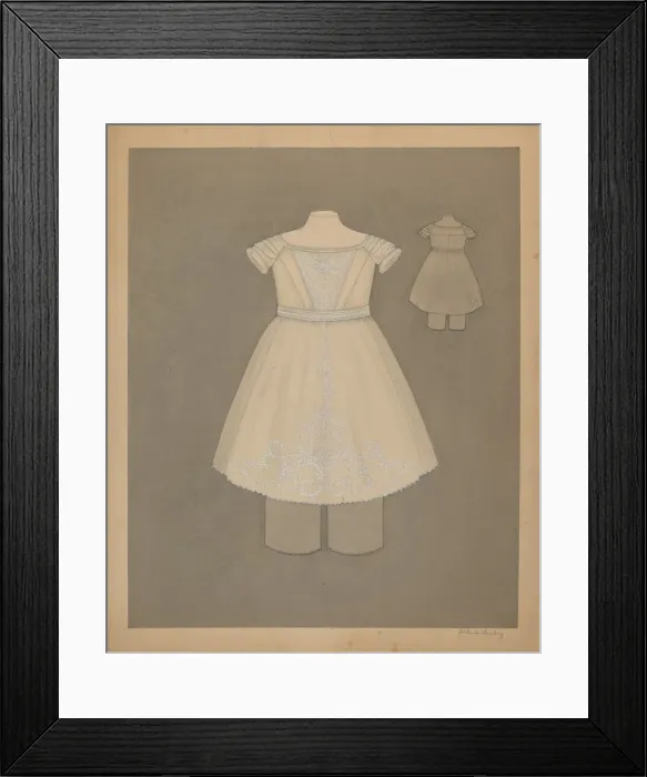 Framed Print : Childs Dress, c. 1937. Creator: Gertrude Lemberg Framed Print : Childs Dress, c. 1937. Creator: Gertrude Lemberg