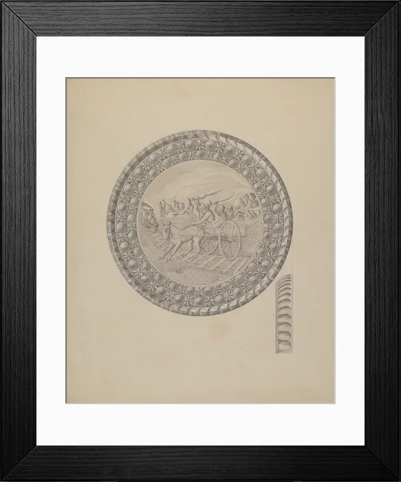 Framed Print : Glass Tray, c. 1939. Creator: Henry Moran Framed Print : Glass Tray, c. 1939. Creator: Henry Moran