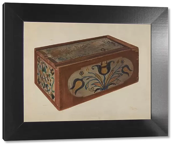 Pennsylvania German Candle Box. Creator: Rolland Livingstone