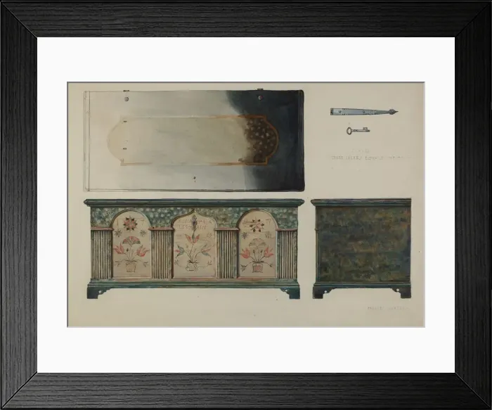 Framed Print : Chest, c. 1936. Creator: Frances Lichten Framed Print : Chest, c. 1936. Creator: Frances Lichten