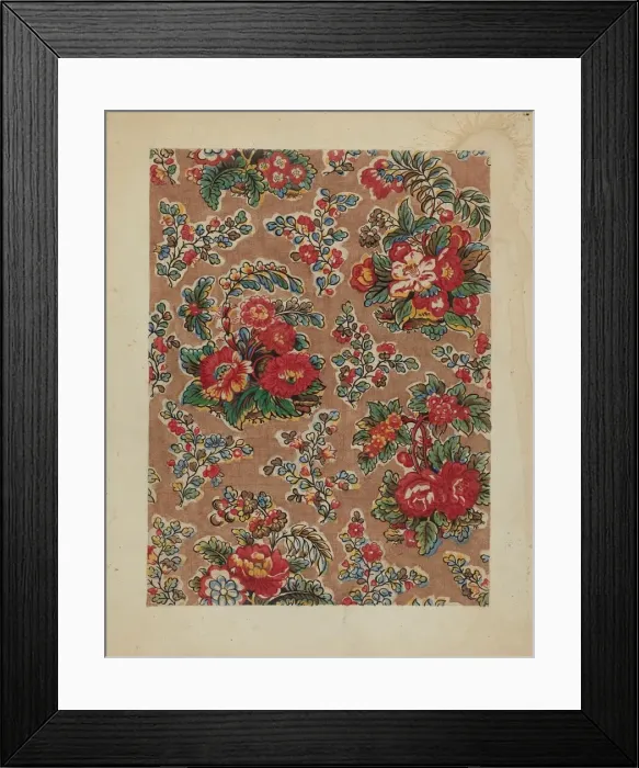 Framed Print : Patchwork Bedspread, c. 1936. Creator: Frances Lichten Framed Print : Patchwork Bedspread, c. 1936. Creator: Frances Lichten