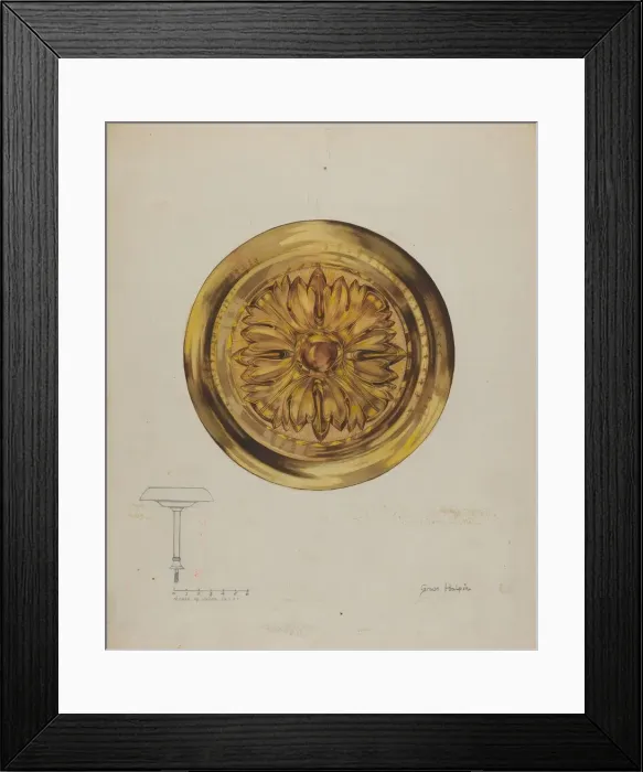 Framed Print : Tie-back, c. 1937. Creator: Grace Halpin Framed Print : Tie-back, c. 1937. Creator: Grace Halpin