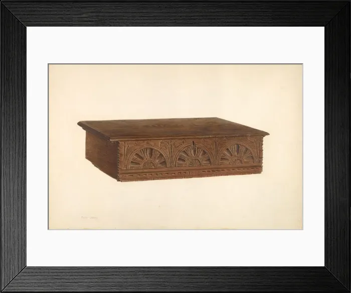 Framed Print : Desk Box, c. 1940. Creator: Henry Granet Framed Print : Desk Box, c. 1940. Creator: Henry Granet
