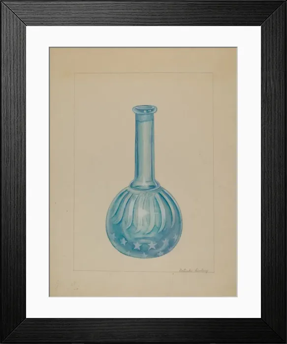 Framed Print : Barber Shop Bottle, c. 1936. Creator: Gertrude Lemberg Framed Print : Barber Shop Bottle, c. 1936. Creator: Gertrude Lemberg