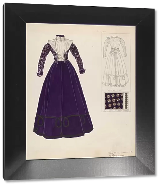 Dress, c. 1938. Creator: Mary E Humes