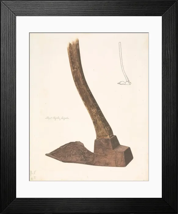 Framed Print : Adze, 1938. Creator: Lloyd Charles Lemcke Framed Print : Adze, 1938. Creator: Lloyd Charles Lemcke