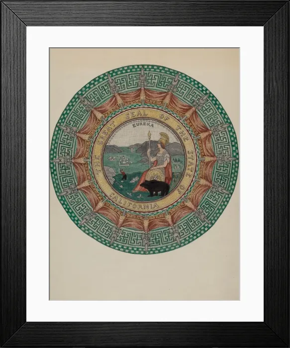 Framed Print : Mosaic Marble Ornament, c. 1936. Creator: Gordena Jackson Framed Print : Mosaic Marble Ornament, c. 1936. Creator: Gordena Jackson