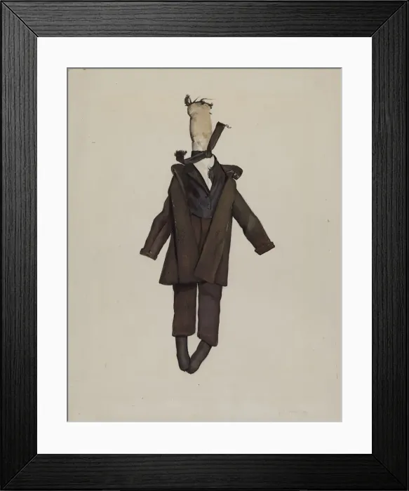 Framed Print : Rag Doll, c. 1936. Creator: Jane Iverson Framed Print : Rag Doll, c. 1936. Creator: Jane Iverson