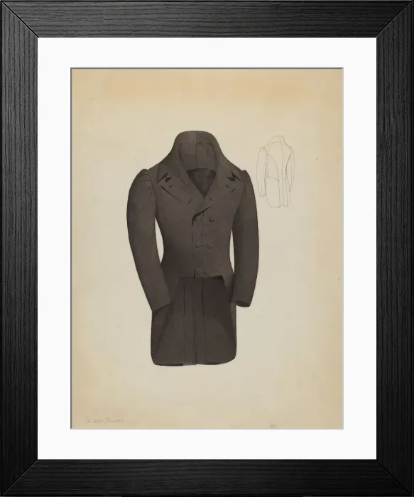 Framed Print : Tail Coat, c. 1937. Creator: Creighton Kay-Scott Framed Print : Tail Coat, c. 1937. Creator: Creighton Kay-Scott