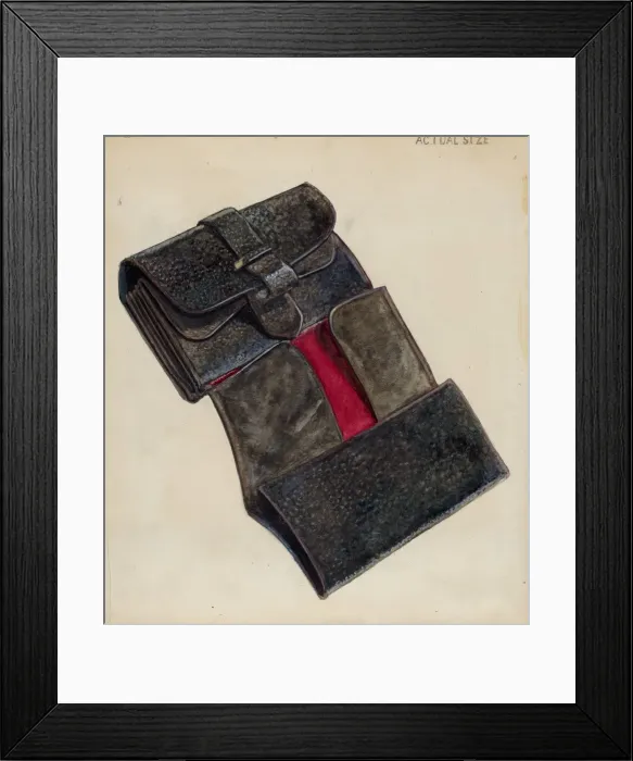 Framed Print : Wallet, c. 1936. Creator: Thomas Holloway Framed Print : Wallet, c. 1936. Creator: Thomas Holloway