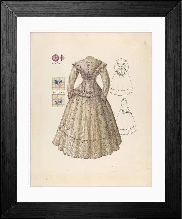 Framed Print : Dress, c. 1940. Creator: Henry Moran Framed Print : Dress, c. 1940. Creator: Henry Moran