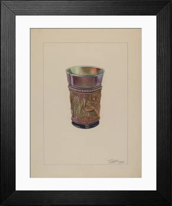 Framed Print : Iridescent Jar, c. 1937. Creator: Thomas Holloway Framed Print : Iridescent Jar, c. 1937. Creator: Thomas Holloway