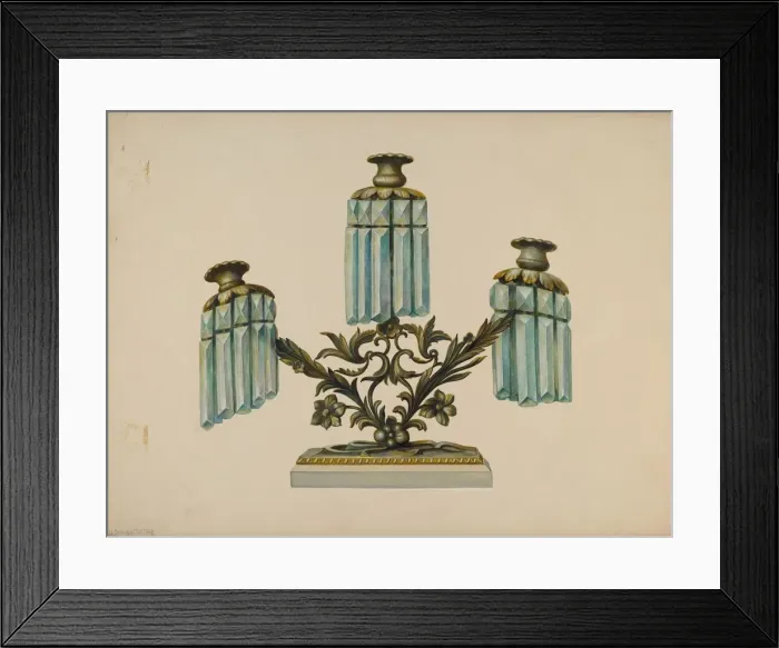 Framed Print : Candelabra, c. 1938. Creator: Walter Hochstrasser Framed Print : Candelabra, c. 1938. Creator: Walter Hochstrasser