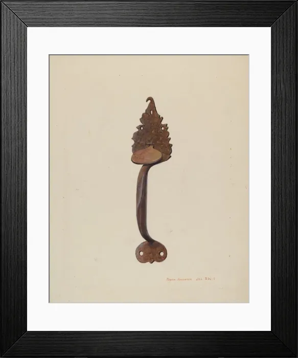 Framed Print : Suffolk Latch, c. 1939. Creator: Regina Henderer Framed Print : Suffolk Latch, c. 1939. Creator: Regina Henderer