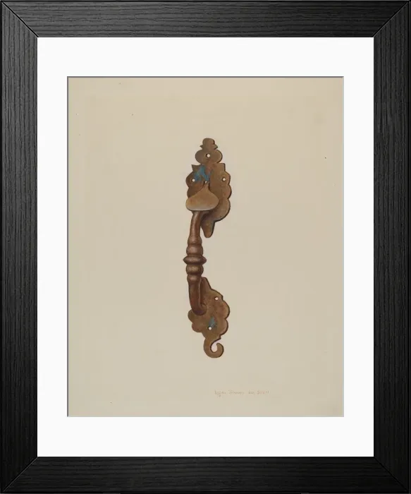 Framed Print : Suffolk Latch, c. 1939. Creator: Regina Henderer Framed Print : Suffolk Latch, c. 1939. Creator: Regina Henderer