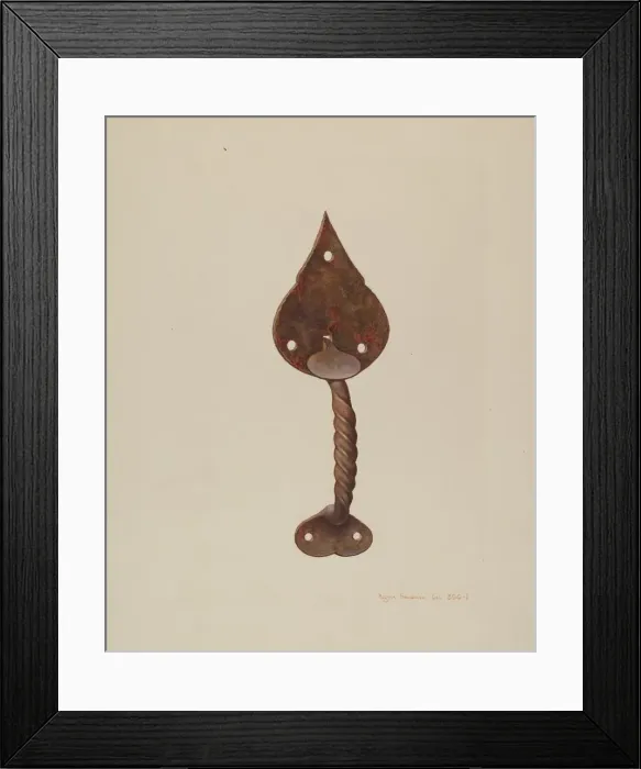 Framed Print : Suffolk Latch, c. 1939. Creator: Regina Henderer Framed Print : Suffolk Latch, c. 1939. Creator: Regina Henderer