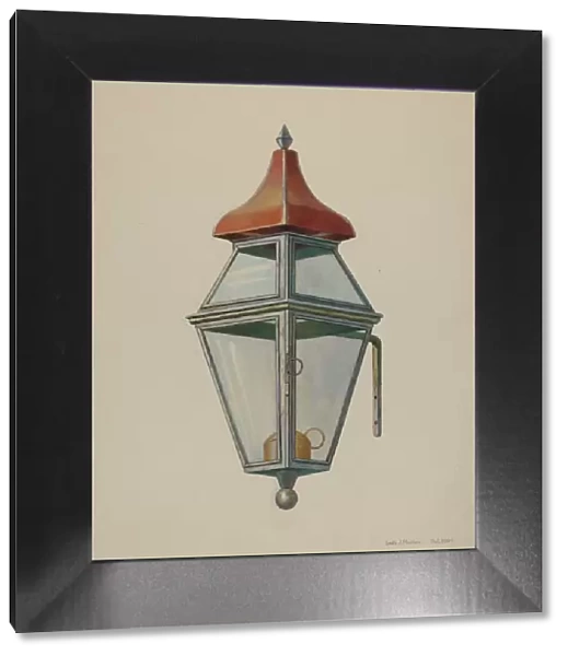 Bracket Lamp, c. 1939. Creator: Leslie Macklem