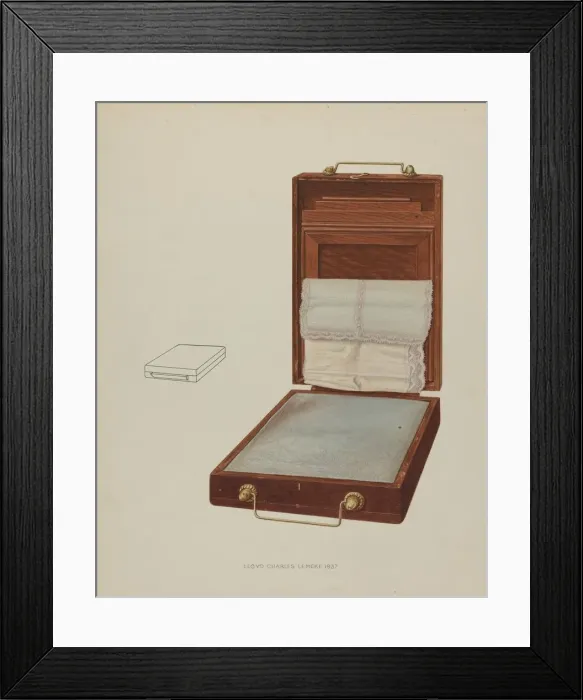 Framed Print : Pillow Sham Holder, 1937. Creator: Lloyd Charles Lemcke Framed Print : Pillow Sham Holder, 1937. Creator: Lloyd Charles Lemcke