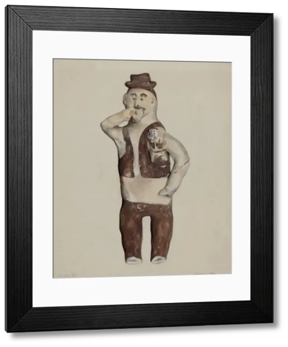 Framed Print : Clay Indian Doll - Saguna, 1936. Creator: Jane Iverson Framed Print : Clay Indian Doll - Saguna, 1936. Creator: Jane Iverson