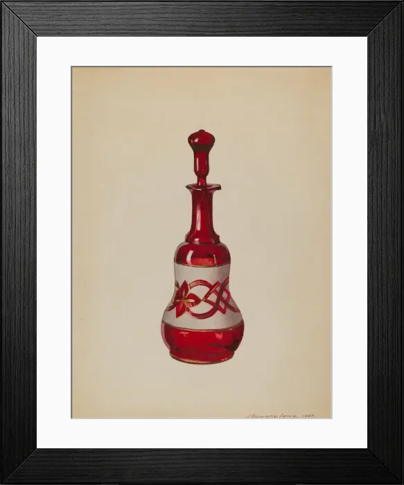 Framed Print : Bottle, 1937. Creator: J. Howard Iams Framed Print : Bottle, 1937. Creator: J. Howard Iams