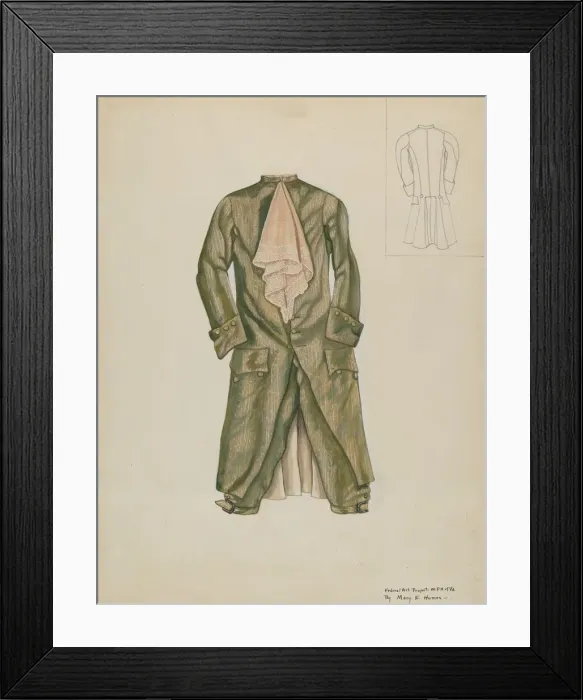 Framed Print : Mans Suit, c. 1937. Creator: Mary E Humes Framed Print : Mans Suit, c. 1937. Creator: Mary E Humes