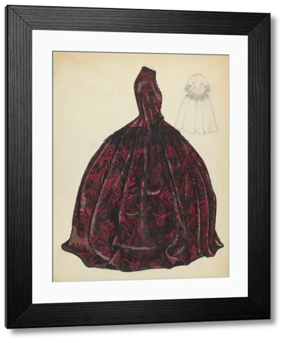 Framed Print : Dress, 1935 / 1942. Creator: Dorothy Gernon Framed Print : Dress, 1935 / 1942. Creator: Dorothy Gernon