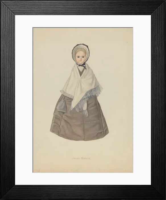 Framed Print : Quaker Doll, 1935 / 1942. Creator: Jacob Gielens Framed Print : Quaker Doll, 1935 / 1942. Creator: Jacob Gielens