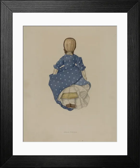 Framed Print : Corn Husk Doll, 1935 / 1942. Creator: Jacob Gielens Framed Print : Corn Husk Doll, 1935 / 1942. Creator: Jacob Gielens