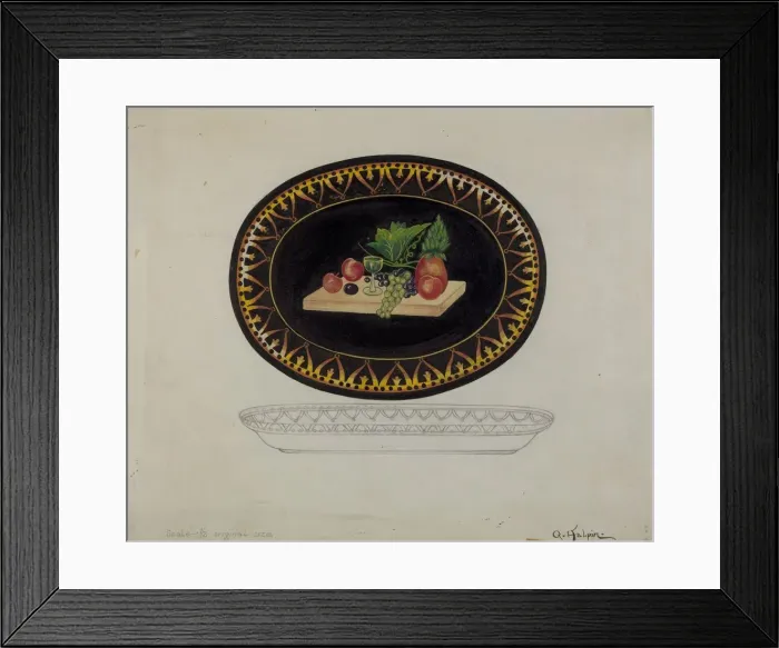 Framed Print : Tray, 1935 / 1942. Creator: Grace Halpin Framed Print : Tray, 1935 / 1942. Creator: Grace Halpin