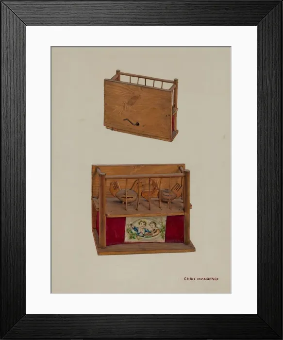 Framed Print : Music Box, 1935 / 1942. Creator: Chris Makrenos Framed Print : Music Box, 1935 / 1942. Creator: Chris Makrenos